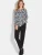 Goldner Blouse  zwart / wit