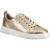 Hush Puppies Martha Leren Dames Gouden Sneakers