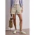 Street One Dames Mid Waist chino shorts in een casual pasvorm in Beige