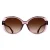 Ralph by Ralph Lauren RA5335U 611813 glanzend transparant violet gradiënt bruin zonnebril