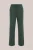 WE Fashion – Dames petite wide leg pantalon met stretch – Cropped – Donkergroen – Viscose –