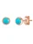 Glanzstücke München Oorbellen  turquoise / rose-goud