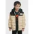 Me & My Monkey colourblock heatseal puffer jas beige