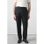 Mango Man slim pantalon met linnen donkerblauw