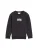 TOM TAILOR Sweatshirt  donkergrijs / wit