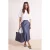 Trendyol Modest Dames Blauw Effen Midi Kokerrok- rok Zeemeermin Modest Rokken