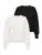 ONLY Sweatshirt ‘ONLBROOKE’  zwart / wit