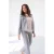 Yest geruit cropped blazer grijs