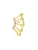 Hey Happiness Oorbellen ‘Wrap Wing’  goud