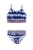 MINOTI Bikini  smoky blue / donkerblauw / pitaja roze / wit