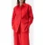 Closed Classy Long Cuff Blouse Shirt Hibiscus Red