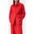Closed Classy Long Cuff Blouse Shirt Hibiscus Red