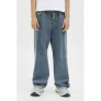 JACK & JONES JUNIOR high waist loose fit jeans medium blue denim