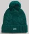 Kabelgebreide Beanie met Pompon Groen