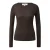 Dikke lange mouw t-shirt met gemengd wol dames COMMA
