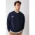 Oversized sweatshirt met V-hals en ribstructuur