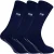 3 paar met fleece gevoerde pantoffelsokken voor heren | THMO | Ademende Crew Indoor Sokken met Grippers – Marine