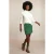 River Woods Short Woolen Skirt Green