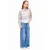 Retour Jeans oversized sweater met tekst – grijs/wit