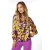 EsQualo Blouse Collar Fancy Earth Print