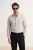 TRENDYOL MAN Heren Wit Gestreept Lang Slim fit Overhemden