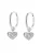 Hey Happiness Oorbellen ‘Heart Whisper’  zilver