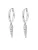 Hey Happiness Oorbellen ‘Spike Huggie’  zilver