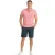 Heren Korte Mouwen Katoenen Polo Shirt met Pocket, Gestreepte Textuur PRI2641