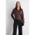 TRENDYOLMİLLA Dames Bruin Effen Lang Getailleerd Overhemden