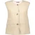 Geisha Gilet Teddy + Zipper Cream
