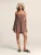 St MRLO Jurk ‘ASTER MINI DRESS’  bruin