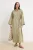 Trendyol Modest Dames Groen Effen Maxi Lang Recht Modest Jurken