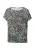s.Oliver Shirt  donkerbeige / turquoise / zwart / wit