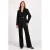 Aaiko straight regular waist broek zwart