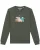 Watapparel Sweatshirt ‘Night & Clouds’  olijfgroen / gemengde kleuren
