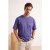 TRENDYOL MAN Heren Paars Slogan Kort Oversized T-shirts