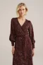 WE Fashion midi jurk donkerrood