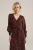 WE Fashion midi jurk donkerrood