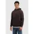 Pure Path hoodie met backprint donkerbruin
