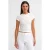 Dames Textured Crop T-Shirt met Uitsnijding Detail