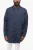 Effen jas met ritssluiting in blauw