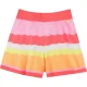 Billieblush Meisjes Gehaakte Golf Streep Shorts (Koraal)