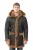 Heren winter schapenvacht capuchon duffelcoat-Helsinki