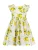 BLUE SEVEN Jurk  geel / groen / wit