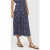 ICode Navy Graphic Print Long Skirt