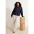 Trendyol Curve Dames Donkerblauw Effen Lang Oversized Grote maten Blazers
