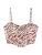 Bershka Top  bruin / wit