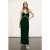Motivi Smooth Velvet And Lace Lingerie Dress Green