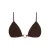 The Lola Club voorgevormde triangel bikinitop Josey bruin