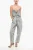 Mouwloze denim jumpsuit in blauw